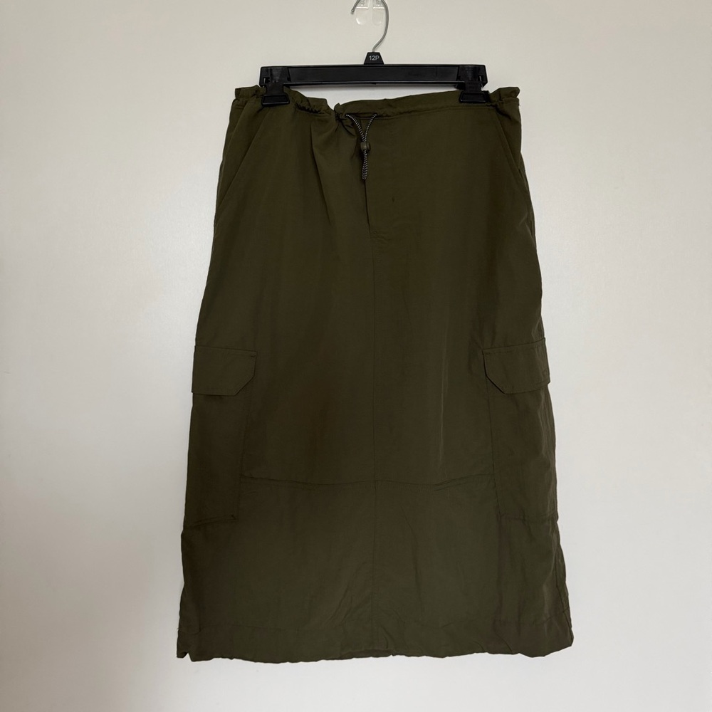 Old Navy Dark Green Midi Skirt